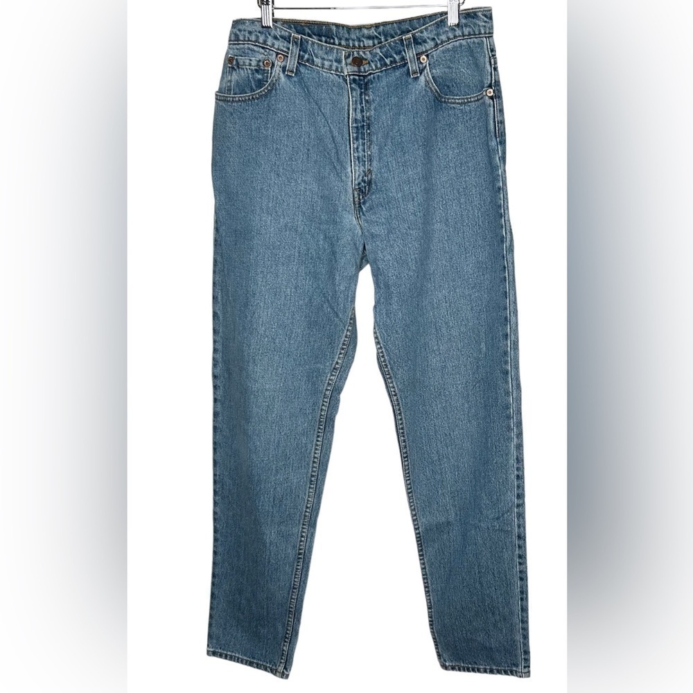 Vintage Levi’s 550 Tapered Leg Relaxed Fit Size 15 Long High Rise Mom Jeans 90s